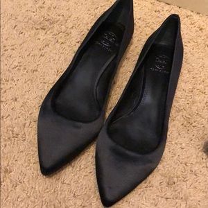 Tory Burch satin & rhinestone flats